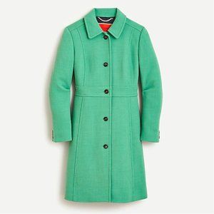 J.Crew Classic day coat in Italian double-cloth wool with Thinsulate-49622-green